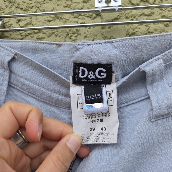 Vintage Dolce & Gabbana D&G Low Rise Blue Pants - Picture 3 of 5
